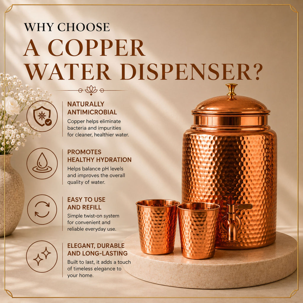 99.9% Pure Copper Water Dispenser