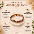 Ankelarmbånd i Rent Kobber