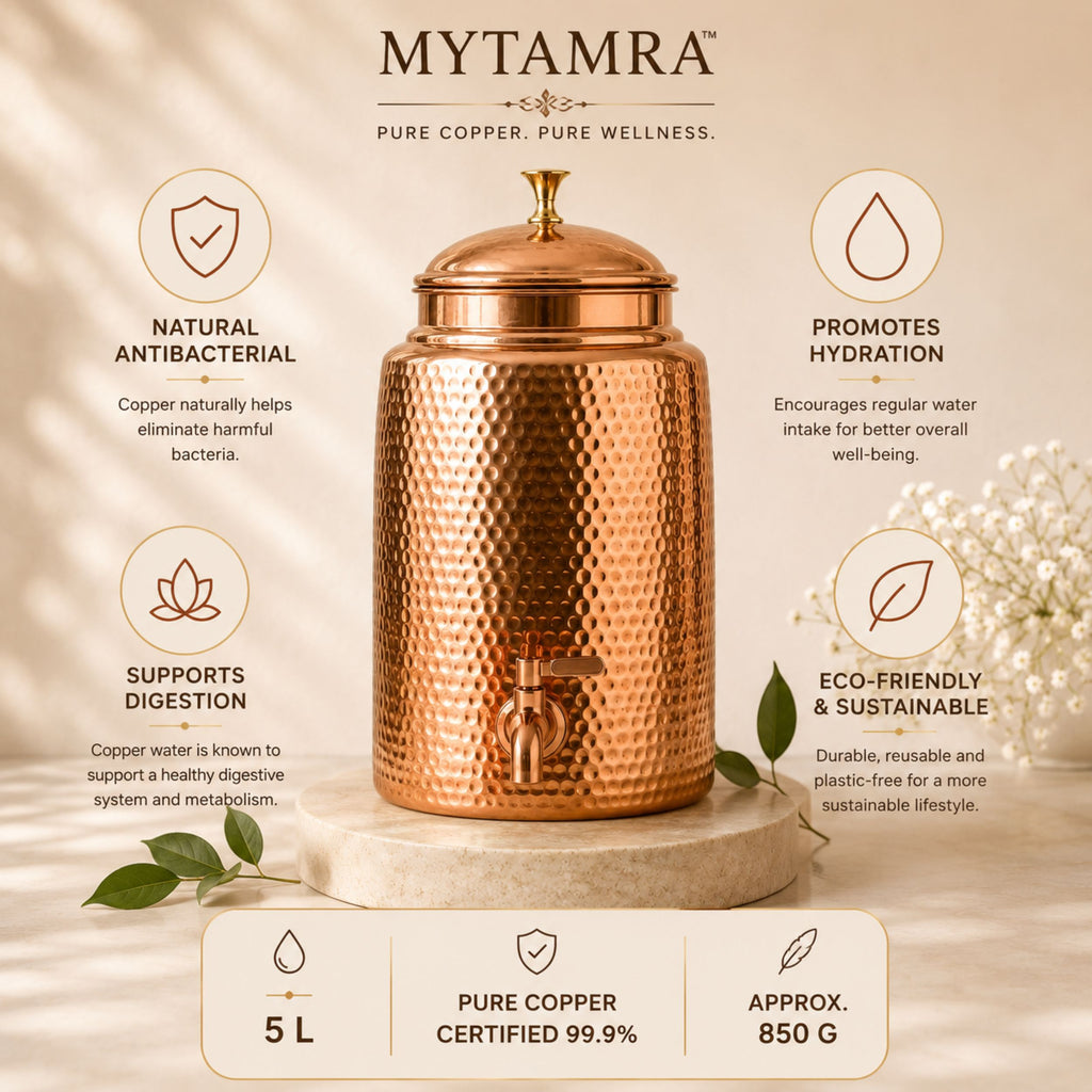 99.9% Pure Copper Water Dispenser