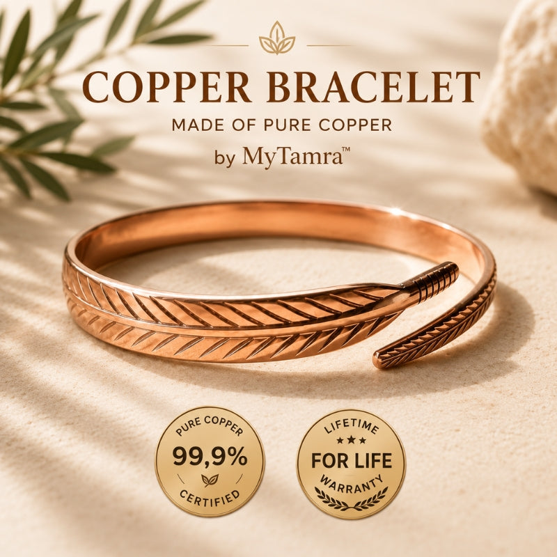 Leaf of Life Bracelet – Pure Copper