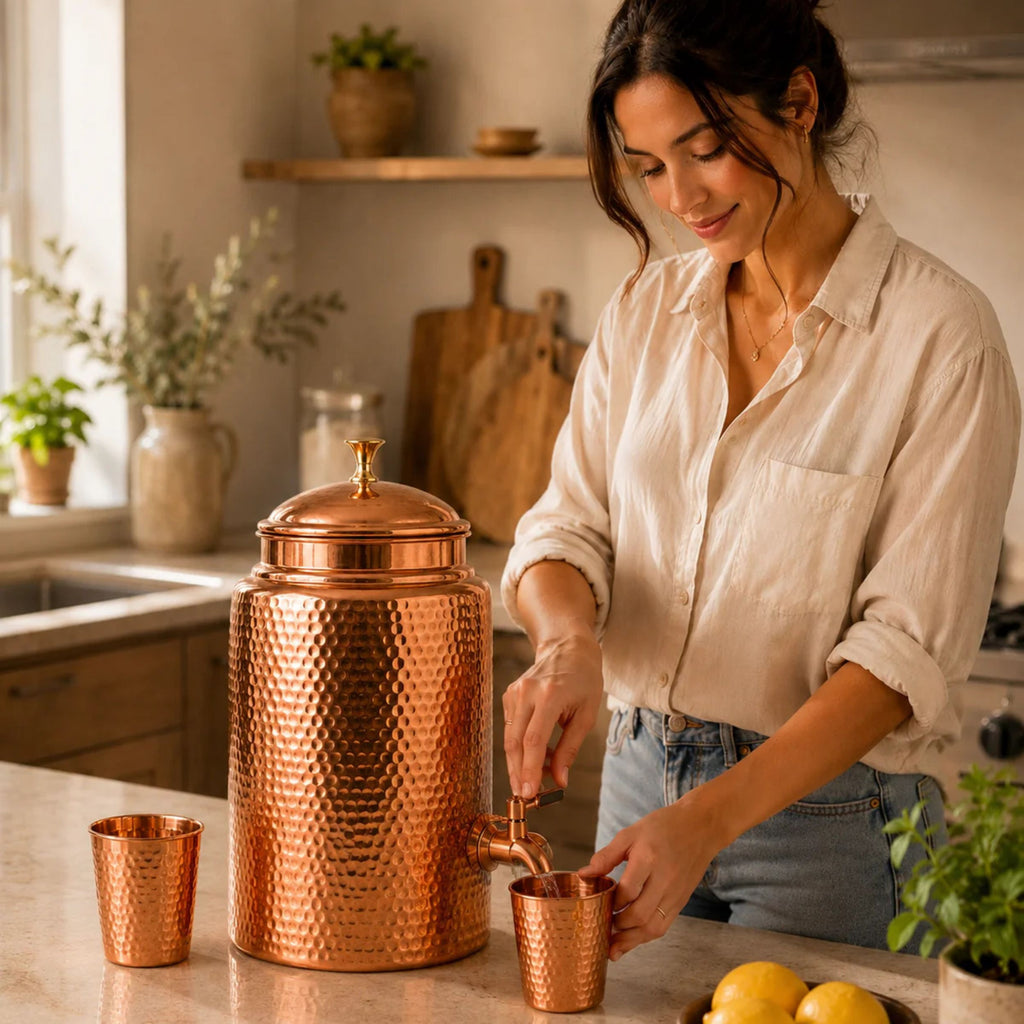 99.9% Pure Copper Water Dispenser