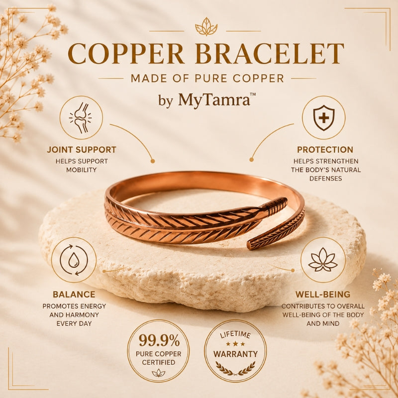 Leaf of Life Bracelet – Pure Copper