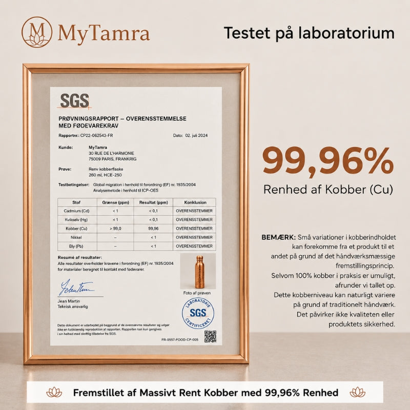 MyTamra™ Heritage Edition – Fremstillet af 99,9 % Rent Massivt Kobber