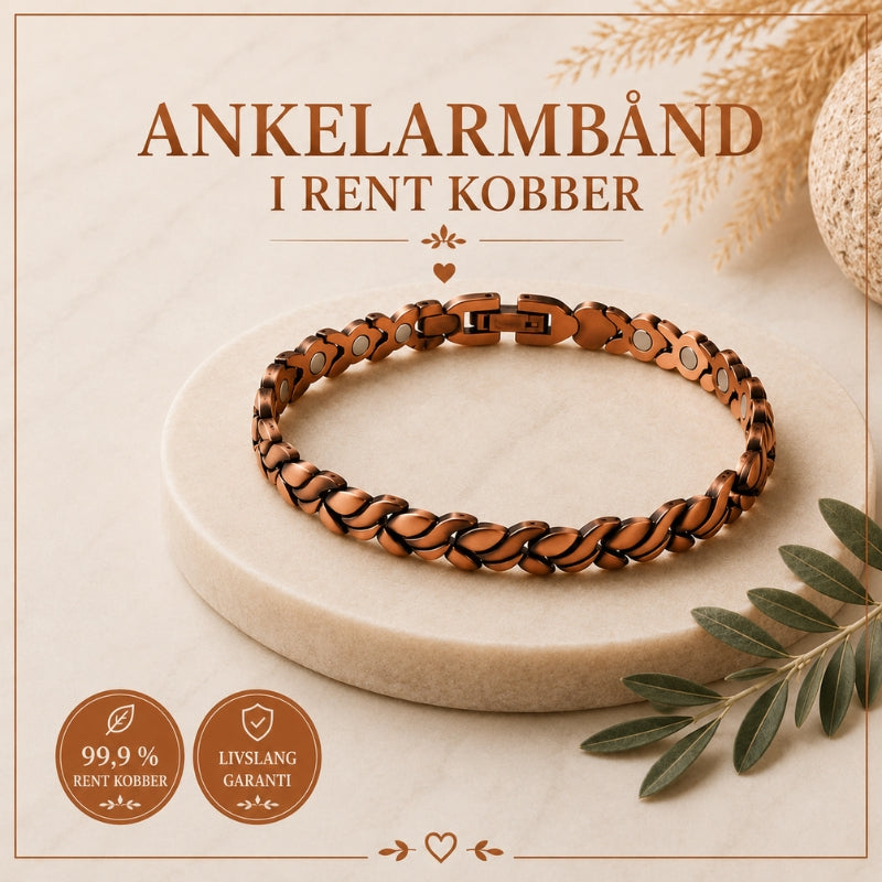 Ankelarmbånd i Rent Kobber