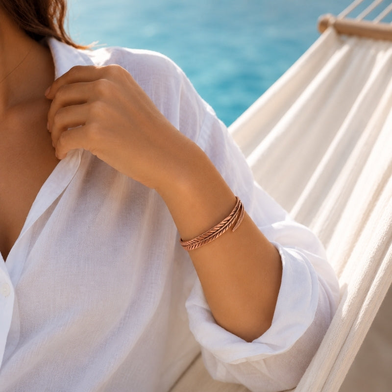 Leaf of Life Bracelet – Pure Copper