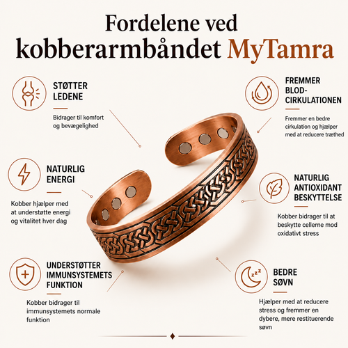 MyTamra™ Armbånd i 99,9 % Rent Kobber